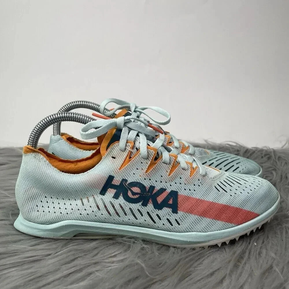 Hoka One One Unisex Cielo X MD Blue Running Cleats Shoes Mens Size 9.5 Womens 8